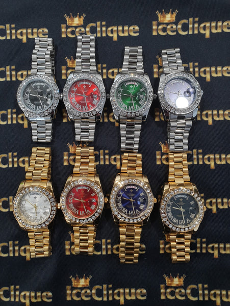 Iced Presidential Watch