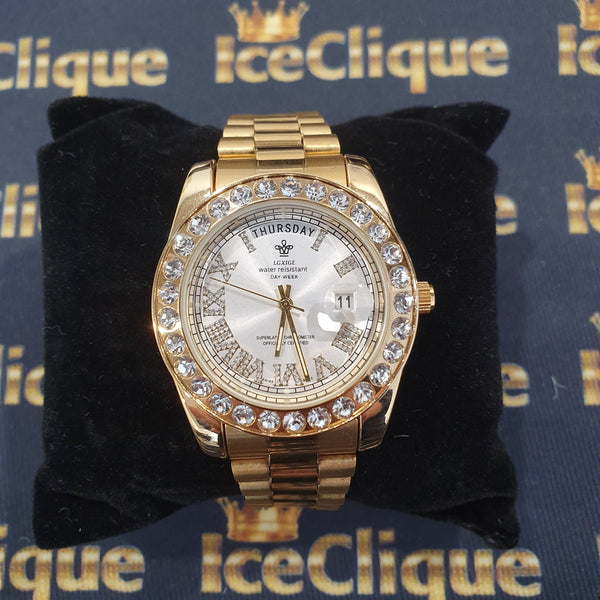 Iced Presidential Watch
