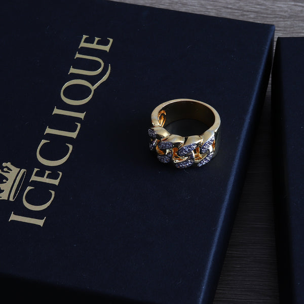 Cuban Iced Gold Ring