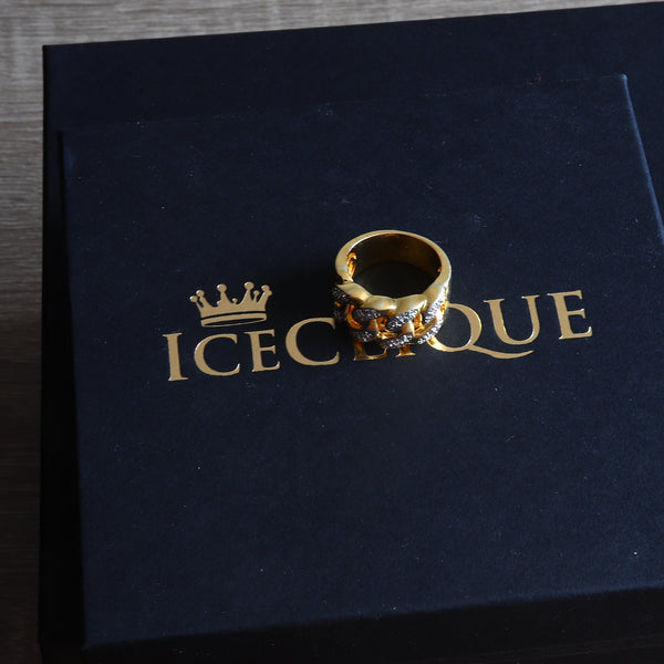 Cuban Iced Gold Ring