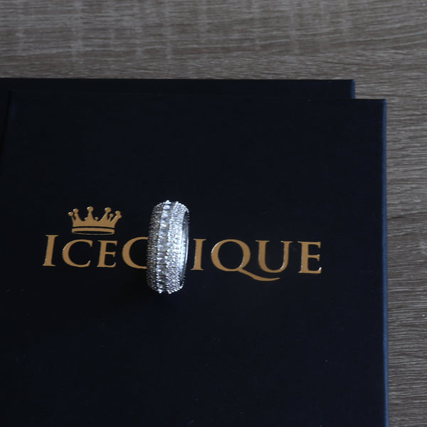 5 Row Solitaire Ring