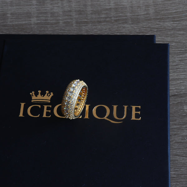 5 Row Solitaire Ring