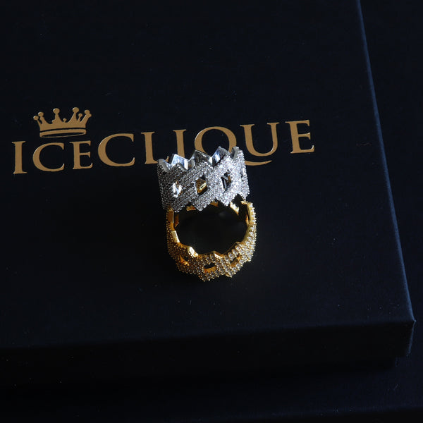 Iced Prong Ring