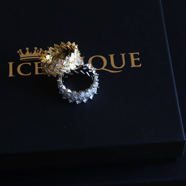 2 Row Baguette Ring