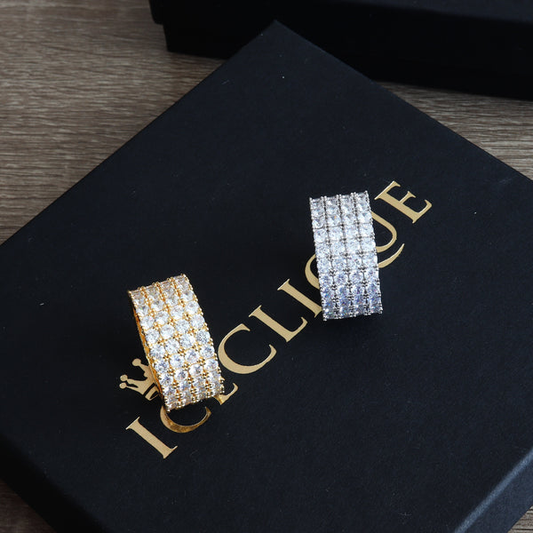 Four Row Solitaire Ring