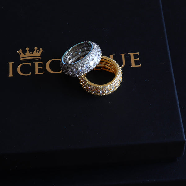 5 Row Solitaire Ring