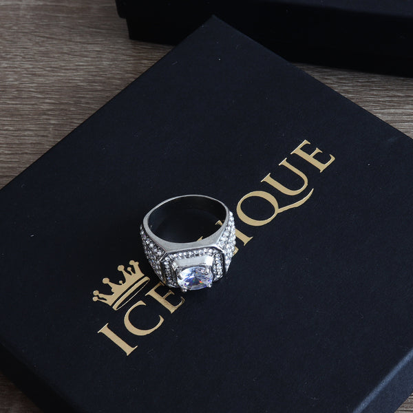 IceClique White Gold King Sized Diamond Ring