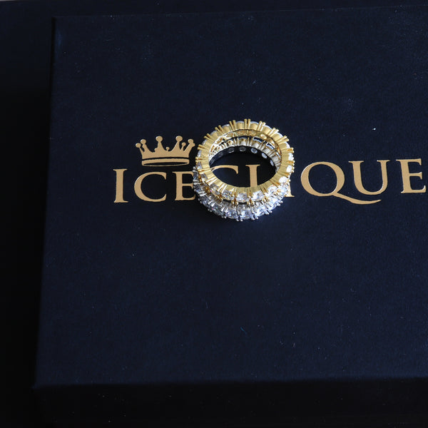 One Row Solitaire Ring
