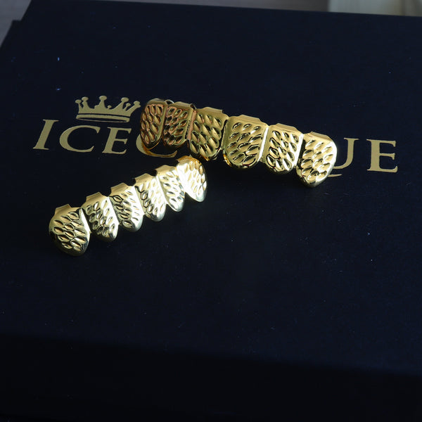 Carved Gold Grillz