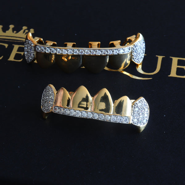 Steady Glimmer Iced Fang Grillz