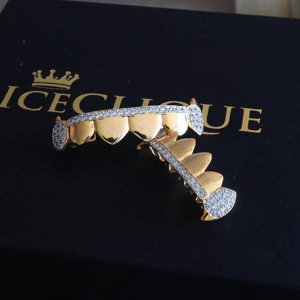 Steady Glimmer Iced Fang Grillz