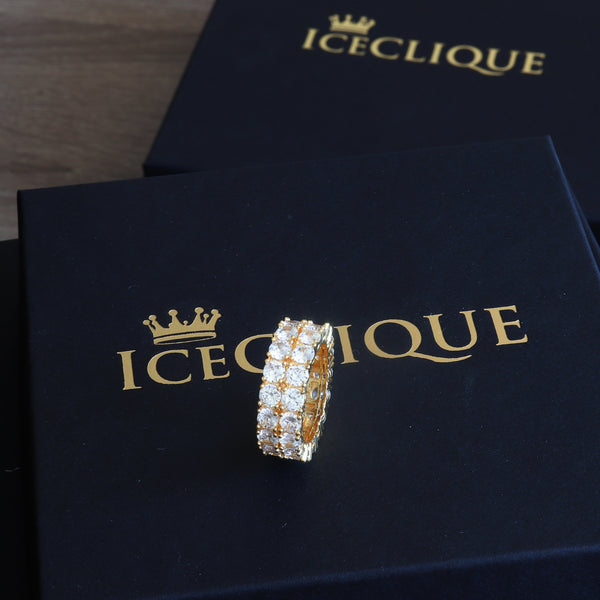 Two Row Solitaire Ring
