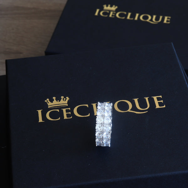 Two Row Solitaire Ring