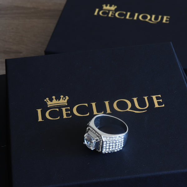 IceClique White Gold King Sized Diamond Ring