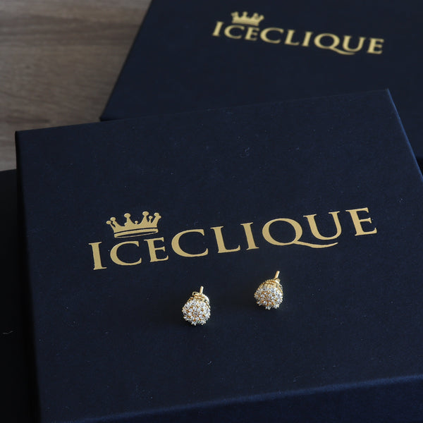 8mm Round Cluster Earrings