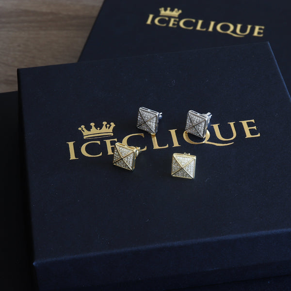 11mm Iced X Earrings