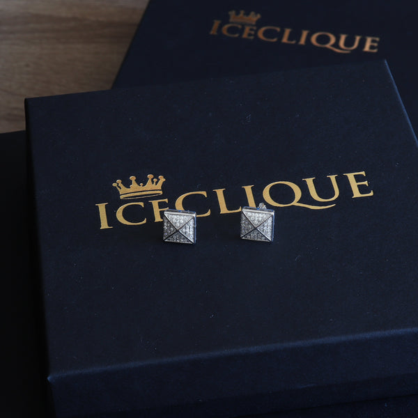 11mm Iced X Earrings